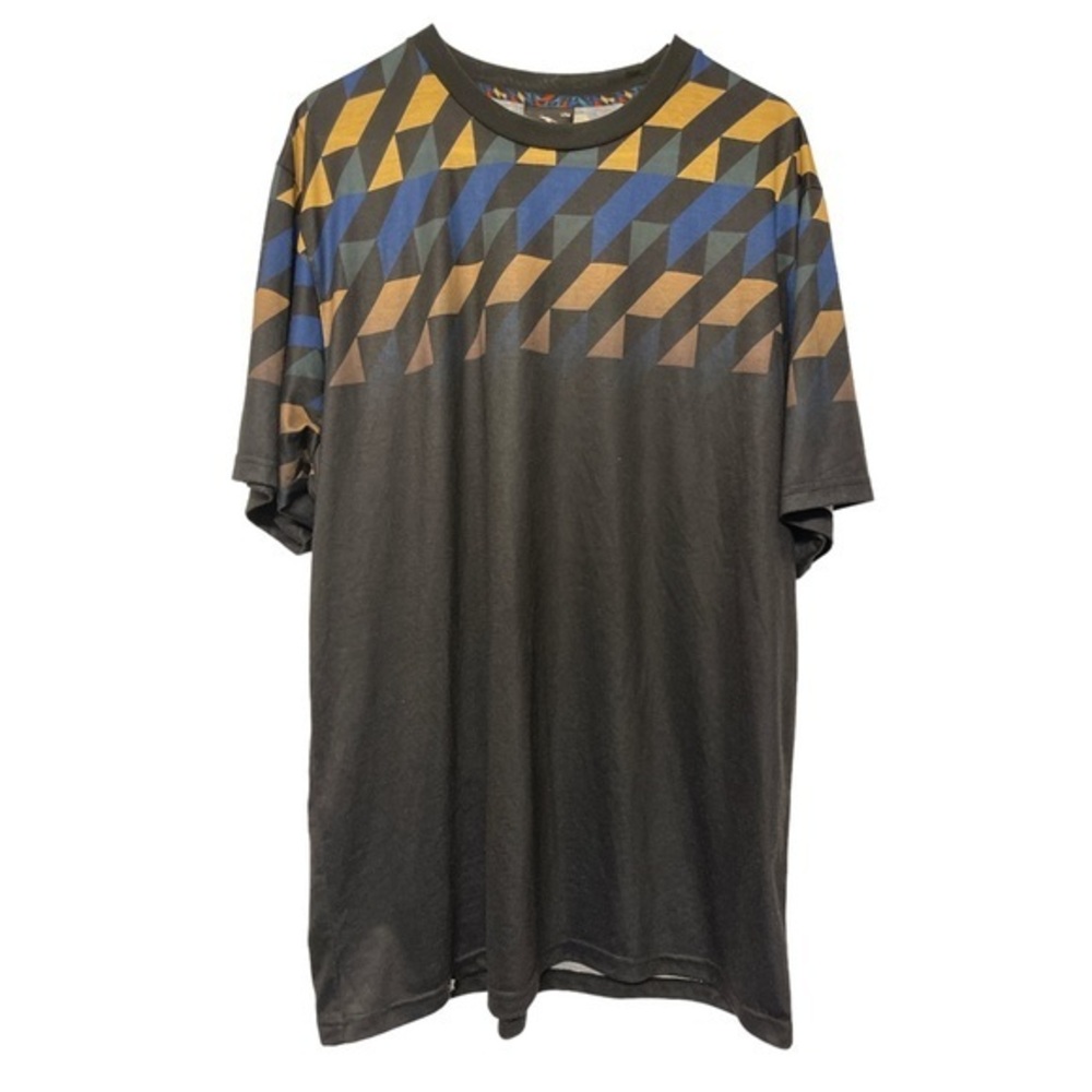 Men's LRG Lifted Research Group Black Pattern Casual Shirt Size 2XL NWT #4270